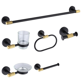 YF66114 Luxury Home Bathroom Products Accessories Set Fitting Washroom Fittings For Hotel towel rack zinc alloy stainless steel