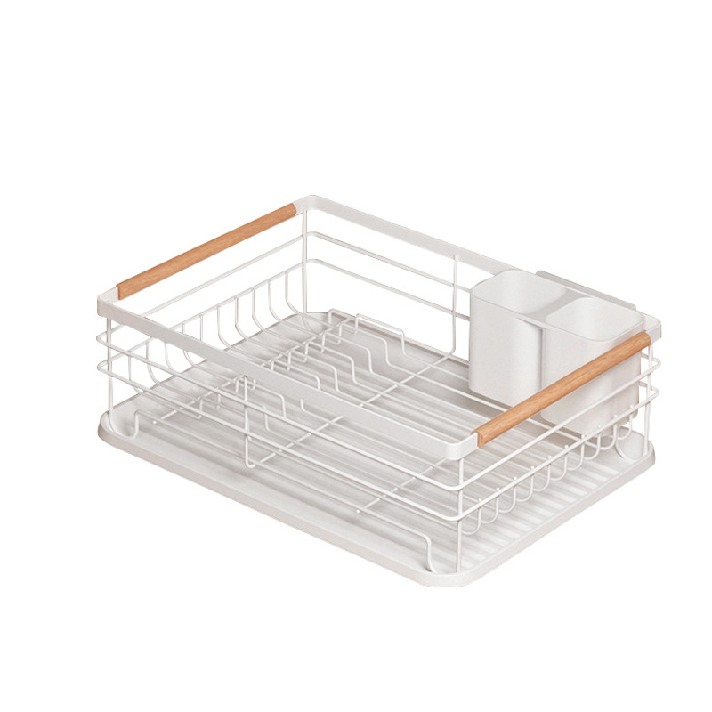 Ас үйге арналған реттелетін тот баспайтын болаттан жасалған ыдыс жуғыштар, су төгетін ыдыс ұстағышы бар раковина үстелінде қолданылады