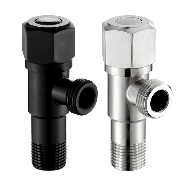 YF230400004 Steel Bathroom Shower shut off Valve Hot Frigid Aqua Angulus valvae aqua immaculata Hibera angulus stop valvae
