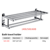 YF210910006 Linteum Racks pro Bathroom, Linteo Rack Wall impositus cum turri bars, SUS 304 Steel Bathroom Shelf, Gravis Officium Linteum Holder