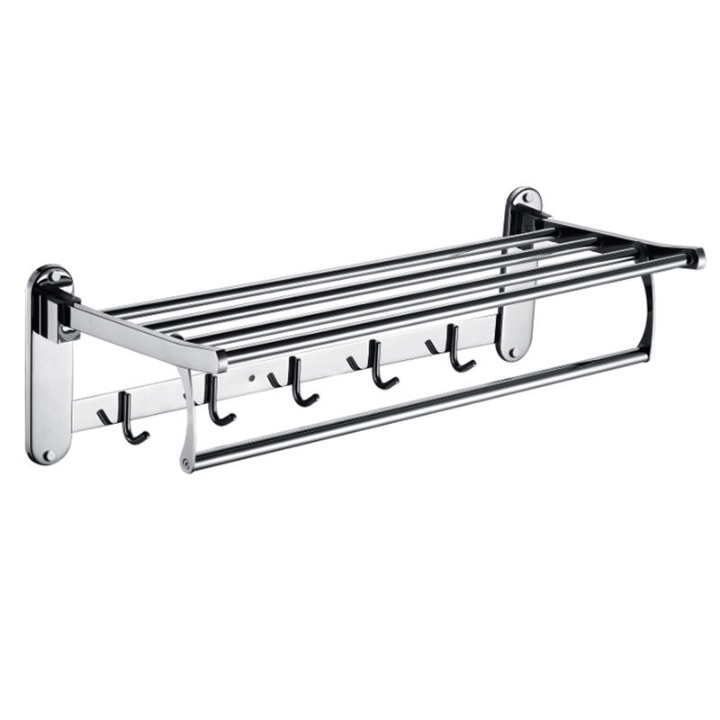 YF210910011 expolitum Chrome Linteum Racks, Bathroom Linteum cum Foldable Linteo Bar Holder et Linteo Hooks