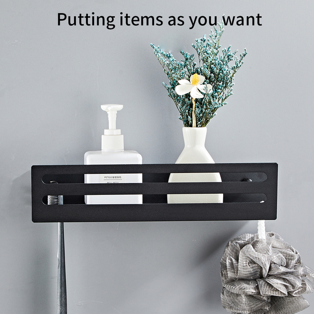 YF5312 Floating Shelf for Bathroom, Kitchen, Latrina Wall Mounted Shower Repono Organizer Holder Rack