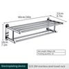 YF210910006 Linteum Racks pro Bathroom, Linteo Rack Wall impositus cum turri bars, SUS 304 Steel Bathroom Shelf, Gravis Officium Linteum Holder
