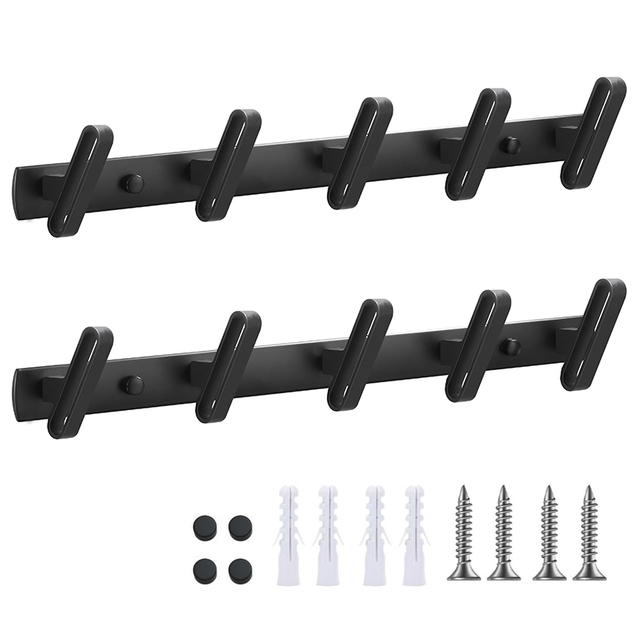 YF9115 Metallum Tunica Hook Rail pro Tunica Hat Linteo Purse Robes Anti-rust Clothes Hook for Entryway