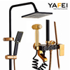 YF230530036 Space Aluminium Black Gold Single Hot Cold Shower Set Faucet Bidet Rain Shower Head for Hotels Ceramic