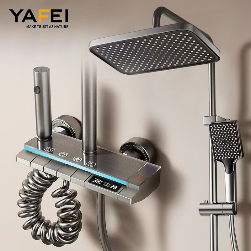 YF230530032 Shower Faucet Set cum XII Inch Imber caput et Handheld Imber caput fixtures