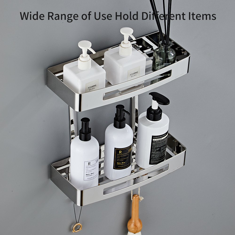 YF61102 Nail-Free vel EXERCITATIO Steel detachable Floating Wall Mounted Shelves for Kitchen, Bathroom, Baking Poena Processus, Corrosio Et Rubigo Repugnans