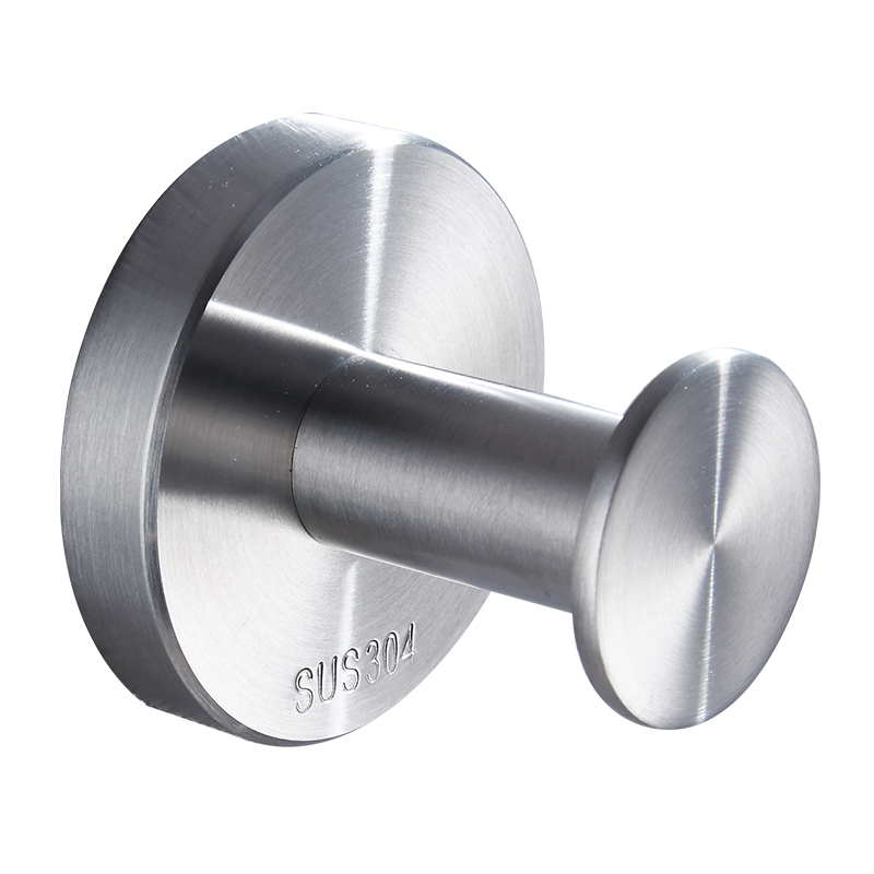 YF64110 Linteum Hooks Bathroom Coat Hook Robe Robe Stainless Steel Gravis Duty Door Hanger Towel Robe Clothes Cabinet Closet Sponges Wall Hook for Bathroom Cubiculum Kitchen Hotel