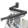YF7121 High Quality Wall Mounted Folding Linteo Siccatio Rack Retractable Clothes Hanger SOLARIUM SOLARIUM Airer Foldable Vestimenta Dryer