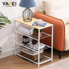 YF7133-2 Shoe Rack Organizer with Sedem for Entry Cubiculum Closet Living Room Hallway