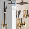 YF230530036 Space Aluminium Black Gold Single Hot Cold Shower Set Faucet Bidet Rain Shower Head for Hotels Ceramic