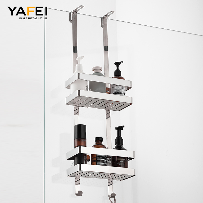 YF61127 Shower Caddie pendens, Imber Organizer pendens Latrina, Shower Basket cum Hooks, Shower PRAECLUSIO, 