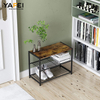 YF7133-2 Shoe Rack Organizer with Sedem for Entry Cubiculum Closet Living Room Hallway
