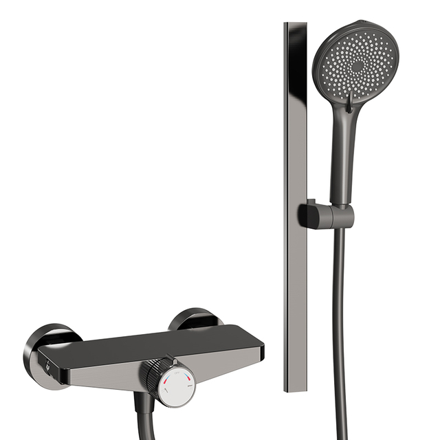 YF230510001 ‎Қарапайым душқа арналған құлаққап жинағы Жуынатын бөлмеге арналған үстіңгі спрей фортепианоға арналған сандық дисплей Тұрақты температурадағы қысымды душ