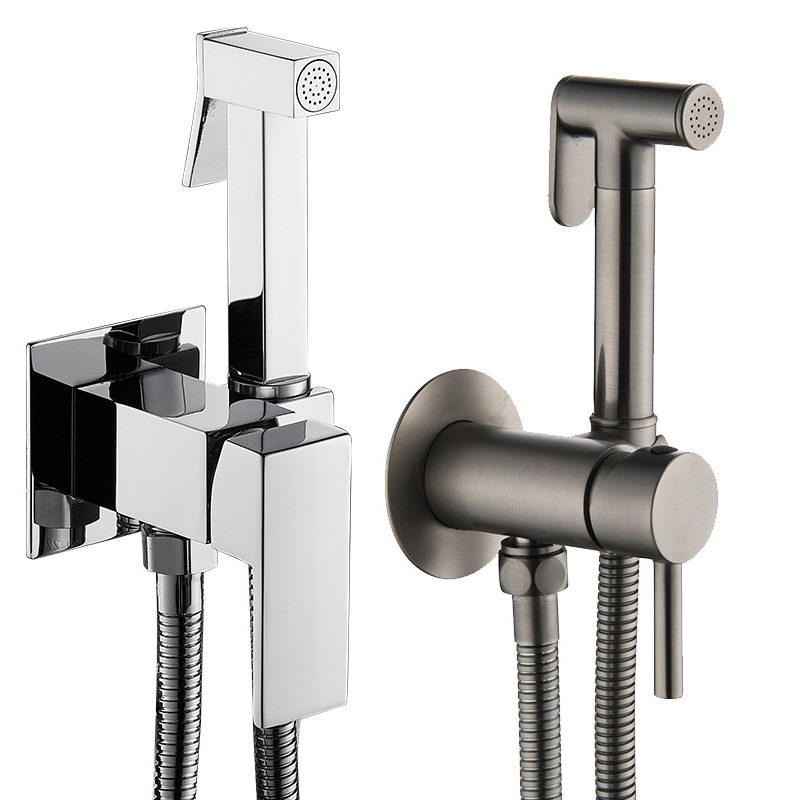 YF230200012 Latrina Stainless Steel Adjustable Pressure Bidet Faucet Sprayer Set, Premium Handheld Bidet Sprayer cum Hose adscriptione