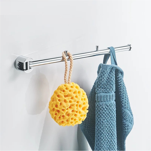 YF61301 Suport pentru prosoape pentru baie montat pe perete, &icirc;ngroșare Tijă pentru prosoape din oțel inoxidabil SUS304 Decor modern pentru casă