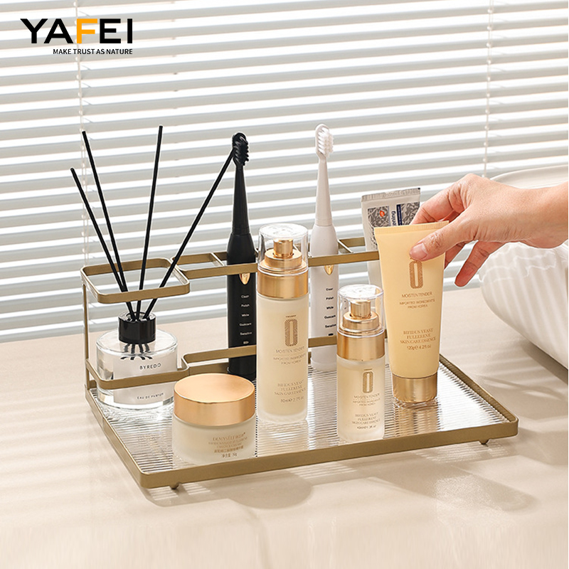 YF500200007 Ванна бөлмелеріне арналған тіс щеткасы ұстағыштары Үстел үстелінің ұйымдастырушысы тіс щеткасы мен тіс пастасы ұстағышы Қабырғаға орнатылады