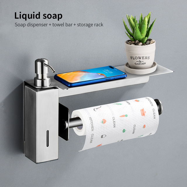 YF65103 Steel Soap Dispensator Linteo Bar Integrated at Eculeo pro hospitii Perforation-liberum PRAECLUSIO