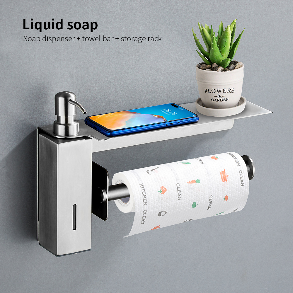 YF65103 Steel Soap Dispensator Linteo Bar Integrated at Eculeo pro hospitii perforatione libero PRAECLUSIO
