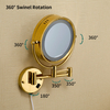 YF69103 Wall Mounted Accensa rutrum Speculum circum Speculum Design duplex postesque Desktop Pocket Dresser Beauty Speculum cum luce