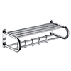 Aliquam Steel Folding Removable Bath Towel Rack Linteum Eculeo Latrina repono Fasciae Linteum Rack cum V Hooks