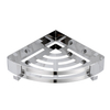 YF61101 Corner Shower Shelves Triangularis Corner Shelf Wall Mounted with Guardrail, Sturdy Stainless Steel Bathroom Wall Shelves for Kitchen, Bathroom, Living Room