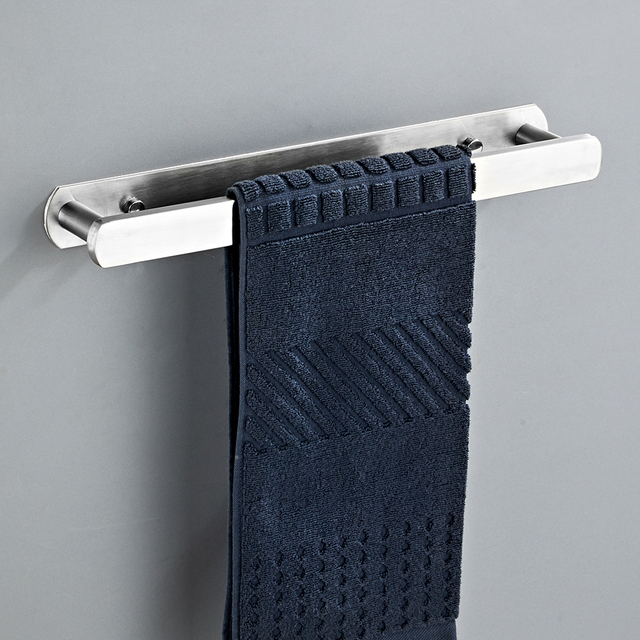 YF61307 304 Тот баспайтын болаттан жасалған сүлгі сөресі Дәретхана бір полюсті қонақ үй сүлгілері Жуынатын бөлмеге арналған сүлгі тірек сөресі үй мен ас үй