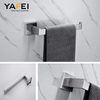 YF66103 Hotel moderni murus conscendit quattuor partes matte intemerata ferro nigro latrina latrina accessiones set