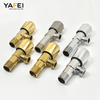 YF230400003 น้ำสแตนเลสแปรงวาล์วหยุดมุมสแตนเลสสตีลวาล์วมุมห้องน้ำมุมวาล์วหยุดปิด