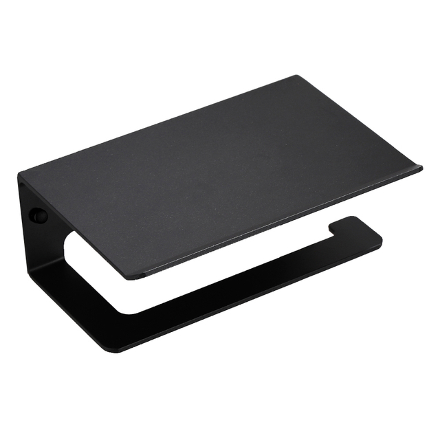 YF3301 Tractus aluminii Paper Towel Roll Holder Wall Mount Paper Towel Holder with Shelf for Bathroom/Kitchen, Adhesive Hand Towel Holder