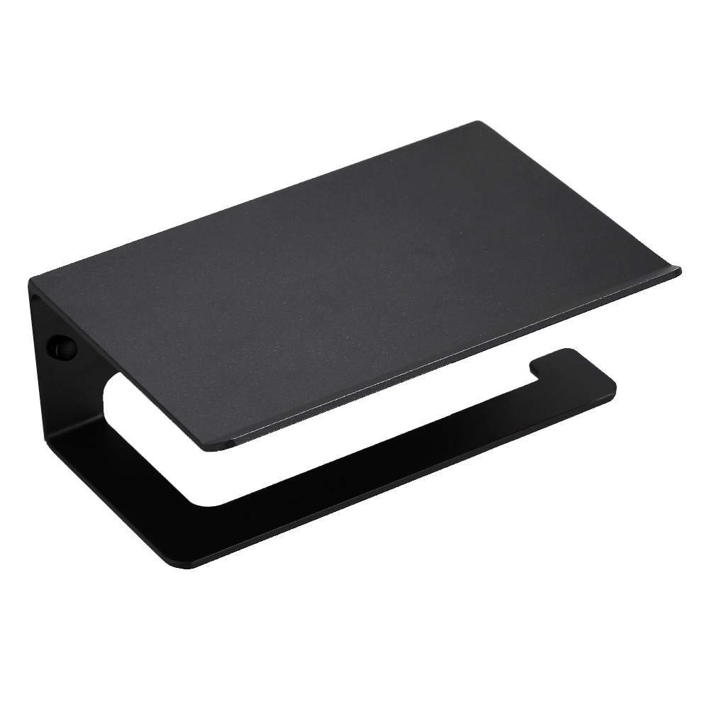 YF3301 Tractus aluminii Paper Towel Roll Holder Wall Mount Paper Towel Holder with Shelf for Bathroom/Kitchen, Adhesive Hand Towel Holder