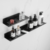 YF5302 Super Sink Shelf Wall Mounted for Bathroom Speculum Post Faucet Floating Tray Narrow Counter Organizer Shelf Self Adhesive Shower Shelves for Bathroom