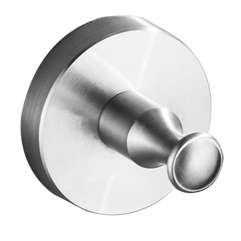 YF64114 Modern Hotel Bathroom Bath Hardware Sets Wall-Mounted Stainless Steel Adhesive Novelty Hooks Rust-Proof Metal Towel Hook