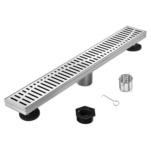 YF41108 Linear Shower Exhaurire Quadrato Pattern Grate Bathroom Professional 304 Steel Shower Floor Exhaurire