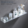YF5302 Super Sink Shelf Wall Mounted for Bathroom Speculum Post Faucet Floating Tray Narrow Counter Organizer Shelf Self Adhesive Shower Shelves for Bathroom