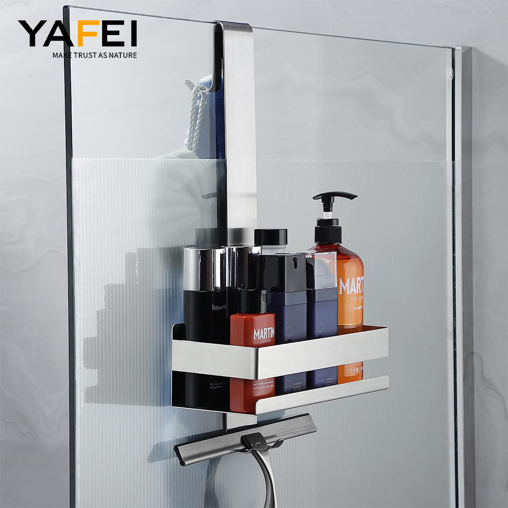 YF61128 Tentorium imbrem Caddie super ostium magnae capacitatis pendens imber Organizer fortis Rust Probatur pendens imber Organizer Shelf Basket