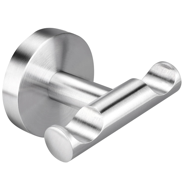 YF64106 Жуынатын бөлмеге арналған қос сүлгі ілгегі 304 тот баспайтын болаттан жасалған жуынатын бөлмелерге арналған ас үй қонақ бөлмесі гараж қонақ үйіне арналған су өткізбейтін сүлгі ілмектері