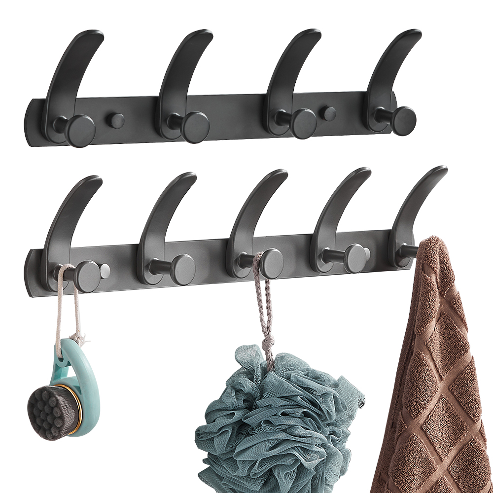 YF9117 Wall Mounted Coat Rack Gravis Officium Coat Hooks cum 5 Metal Hooks