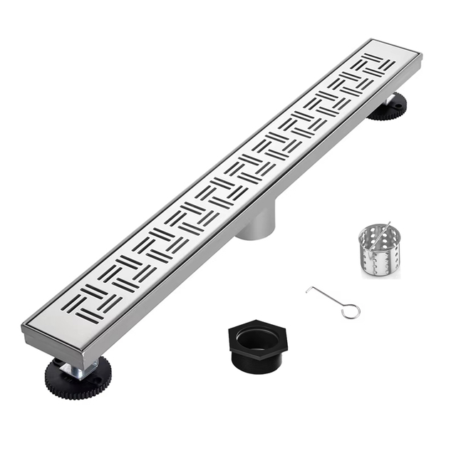 YF41115 Linearibus imbrem Drain- cum II-in-I Flat & Tile insert Cover, CCCIV Steel rectangulum imbrem Solum Exhaurire