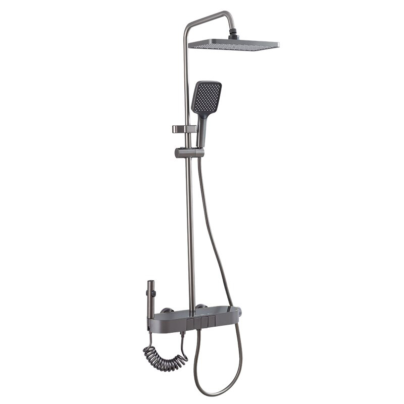 YF230530037 Modern Shower Bathroom Design Digital Display Luxuria Showers Mixer Sets Thermostatic Shower Faucet Set Rain Dual Head System