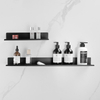 YF5302 Super Sink Shelf Wall Mounted for Bathroom Speculum Post Faucet Floating Tray Narrow Counter Organizer Shelf Self Adhesive Shower Shelves for Bathroom