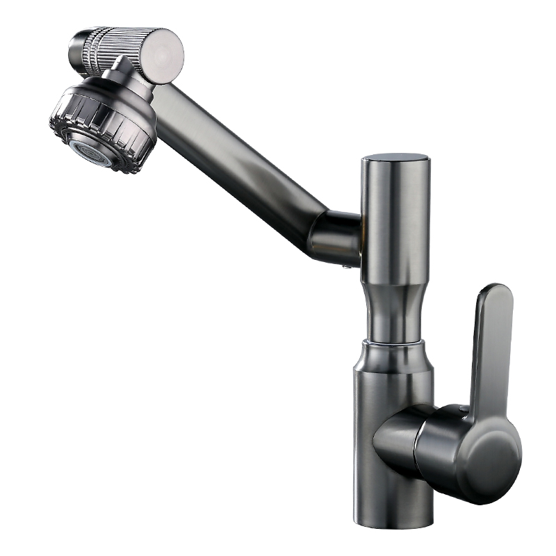 YF200230005 Қарапайым дизайн Жуынатын бөлмеге арналған қара жез крандары Сандық дисплей