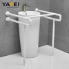 Natitiklop na hindi kinakalawang na asero banyo banyo handrail matatanda hindi pinagana ang naa -access na banyo sa banyo sa kaligtasan ng kamay